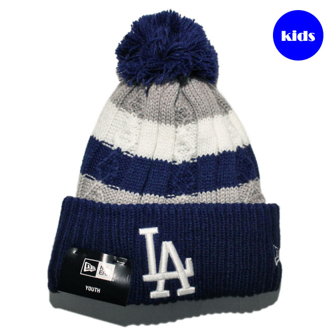 子供用 ニット帽 ビーニーキャップ 帽子 キッズ MLB ロサンゼルス ドジャース ワンサイズ