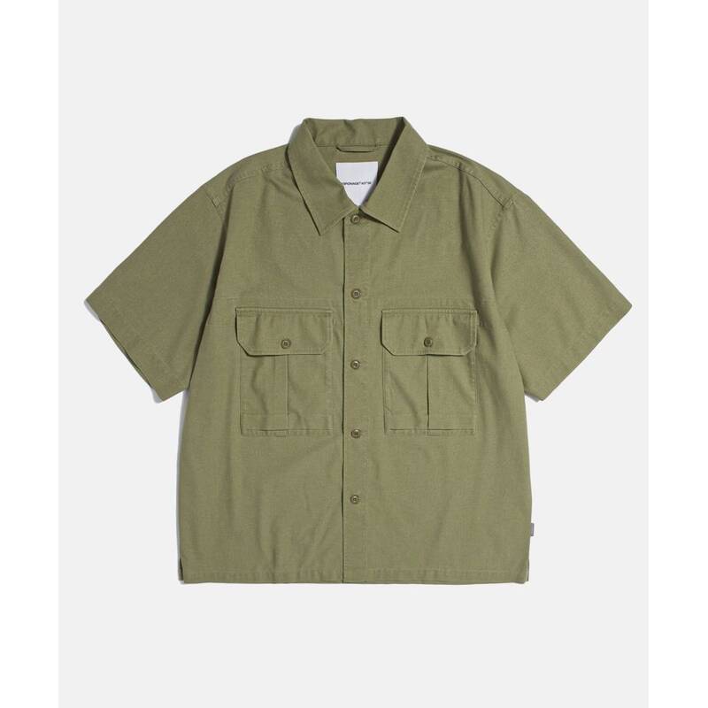 ESPIONAGE M43 Nep Linen SS Shirt オリーブ 20260511-13 412499