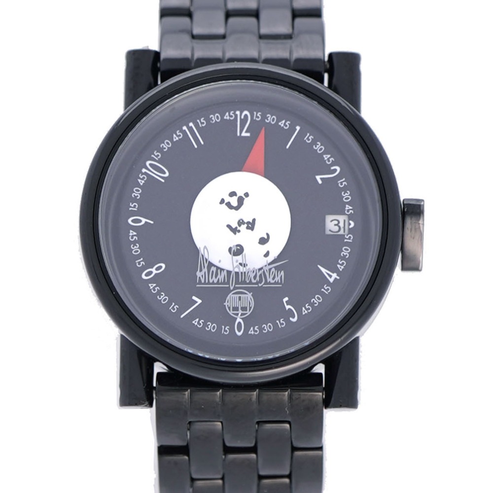 美品 アランシルベスタイン 自動巻き ミクロムーン 99本限定 M024 腕時計 ステンレススチール/レザー ブラック 0002【中古】Alain Silberstein レディース 165,000円