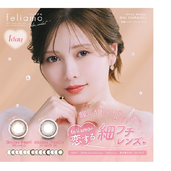 （４箱セット＋２箱付き＝６箱セット）フェリアモ ワンデー　feliamo　１０枚　1dayコンタク