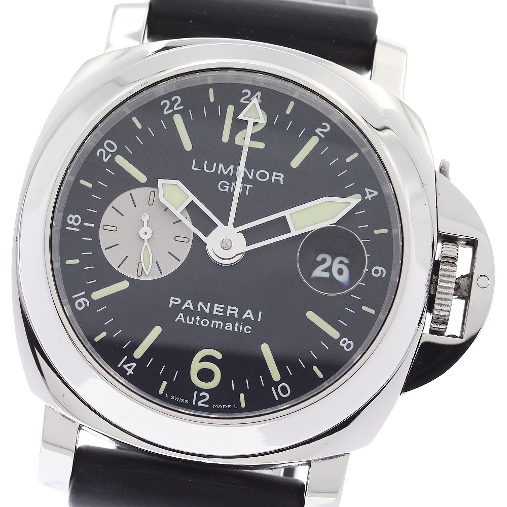 パネライ PANERAI PAM00088 ルミノール GMT デイト スモールセコンド 自動巻き メンズ 箱・保証書付き_881968【中古】