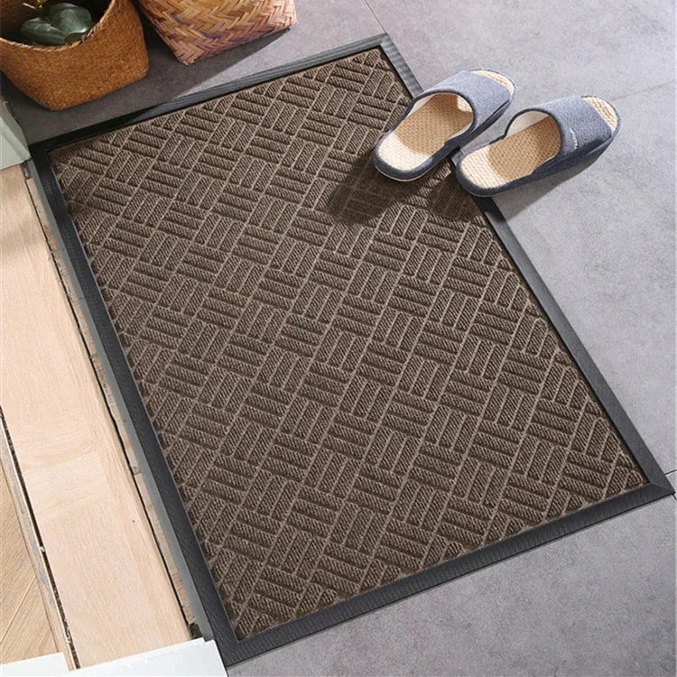 家の屋外の玄関マット ゴム製ホームカーペットフロアマット 90*150cm 玄関ドアにあるスタイルのポリプロピレン製滑り止めマット