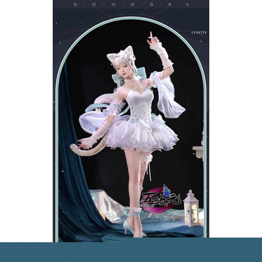 【予約商品】2026新作 Insでも話題に 三分妄想　原神　コスプレ　リネット　天使の庭　同人衣装　ウィッグ　追加可