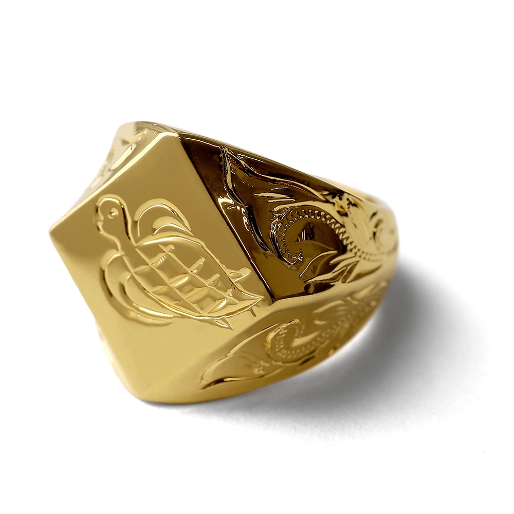 BFF 印台リング ウミガメ [bffr011-g-l]