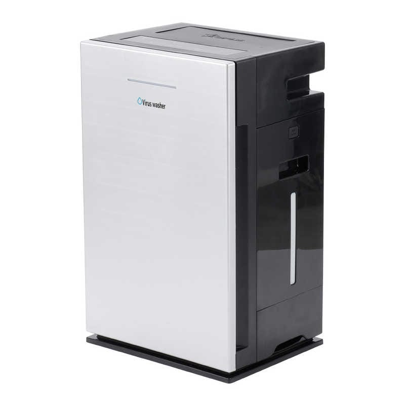 次亜塩素酸空気清浄機(生成型) Virus washer(ウイルスウォッシャー) シルバー 空気清浄: 25畳まで 最大空気清浄:(加湿) 15畳まで PM2.5対応　SVW-AQA2000-S空気清浄機