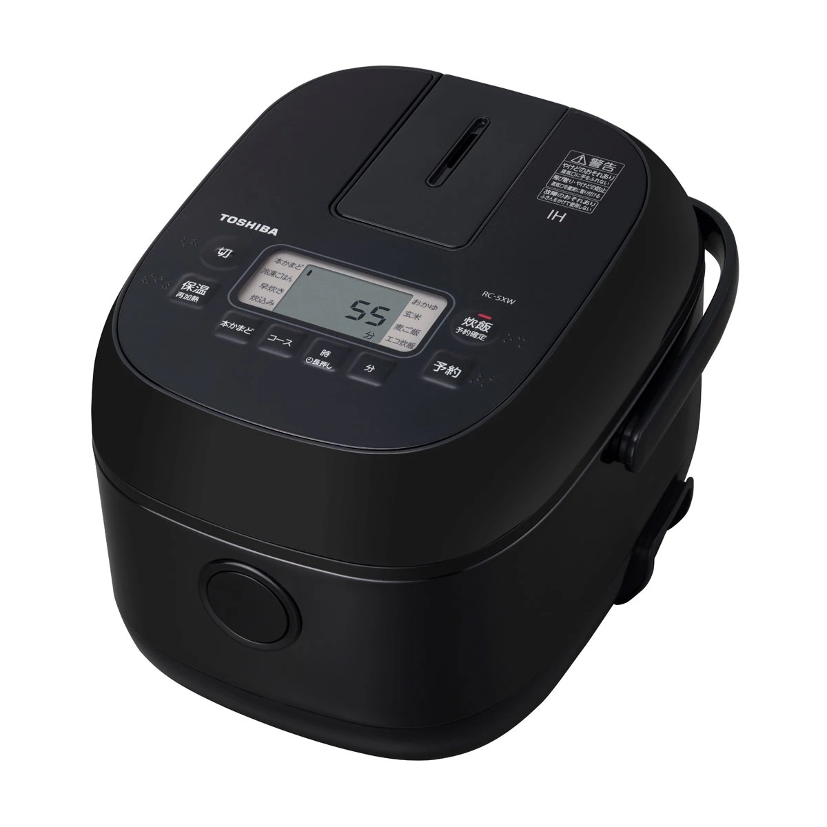 東芝 TOSHIBA IH炊飯器 3合炊き 備長炭ダイヤモンド釜 ブラック RC-5XW-KRC5XW-K