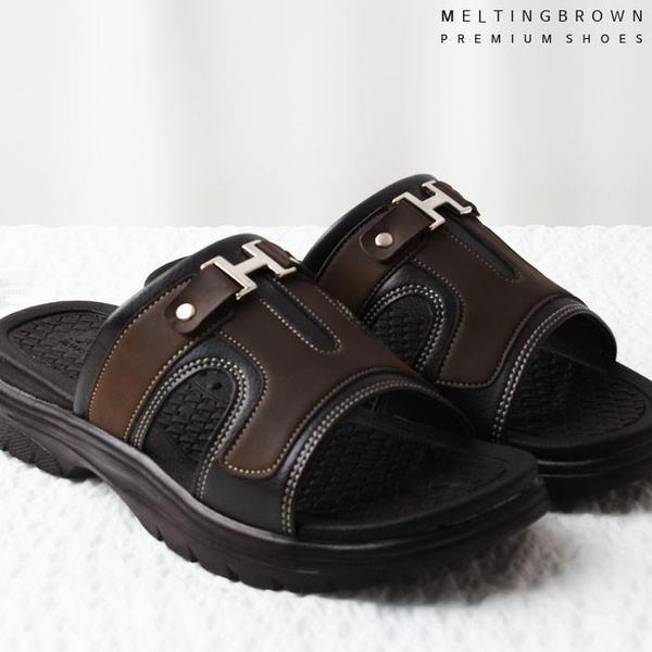 オフィススリッパ メンズ高級スリッパ 革スリッパ MA10