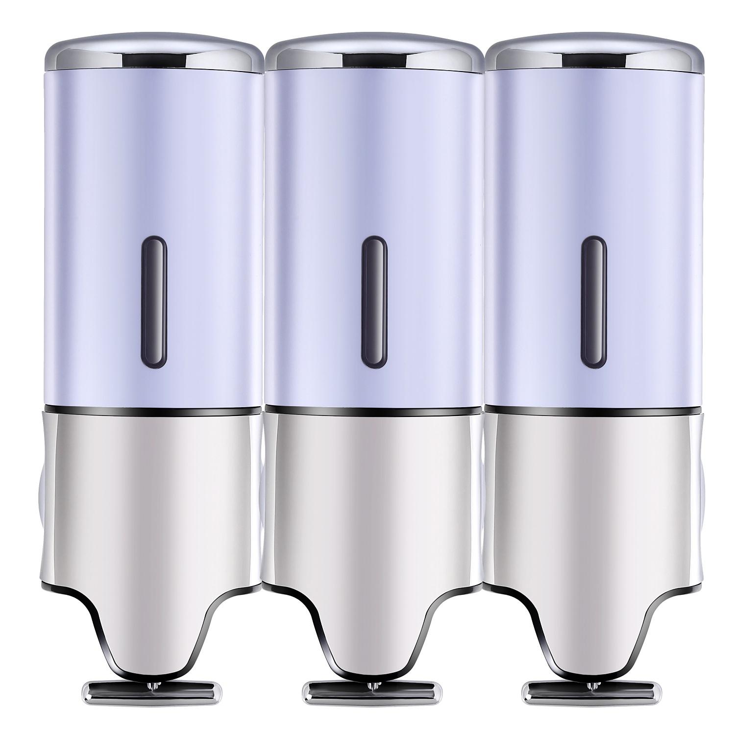 【公式】「累計10万本突破！」【大容量500ml＆大吐出量2-3ml】マグネット 壁掛け シャンプーディスペンサー ラウンド 大容量500ml×3本 ホワイト