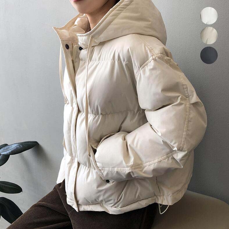 中綿コート ダウンコート 可愛い フード付き レディース ショートコート 通勤通学 学生 シンプル 冬服 防寒着 中綿ジャケット コート 秋冬 アウター 無地 ダウンジャケット 女性用 暖かい きれい 5,411円