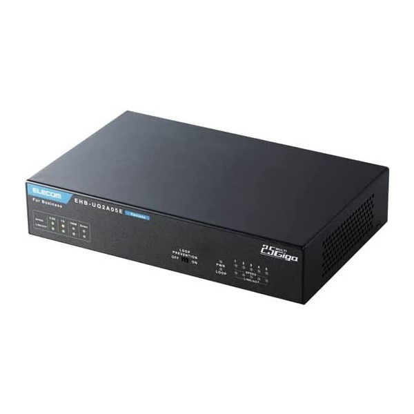 EHB-UQ2A05E [法人用ノンインテリジェントスイッチングハブ/2.5Gマルチギガ対応/5ポート/3年保証]