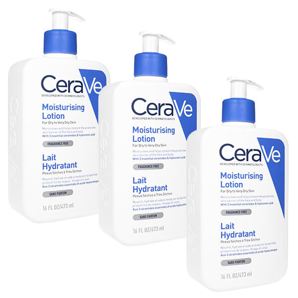 セラヴィ モイスチャライジングローション 473ml 3本 CeraVe Moisturising Lotion 保湿ローション ノンコメドジェニック 無香料 海外発送 日時指定不可 ヤマト国際便発送