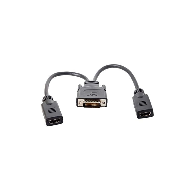 cablecc DMS-59ピン オス - デュアル HDMI 1.4 HDTV メス スプリッター 延長ケーブル PCグラフィックスカード用