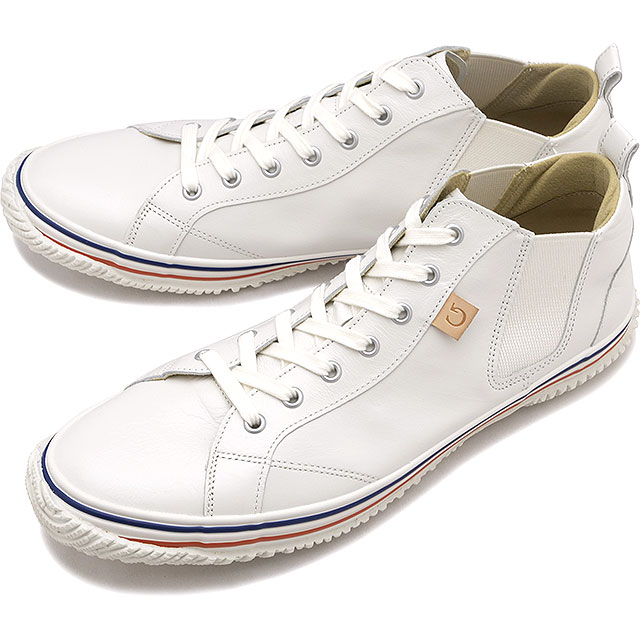 スニーカー サイドゴア [SP442-62 SU24] SP-442 メンズレディース 日本製 カンガルーレザー White/Blue