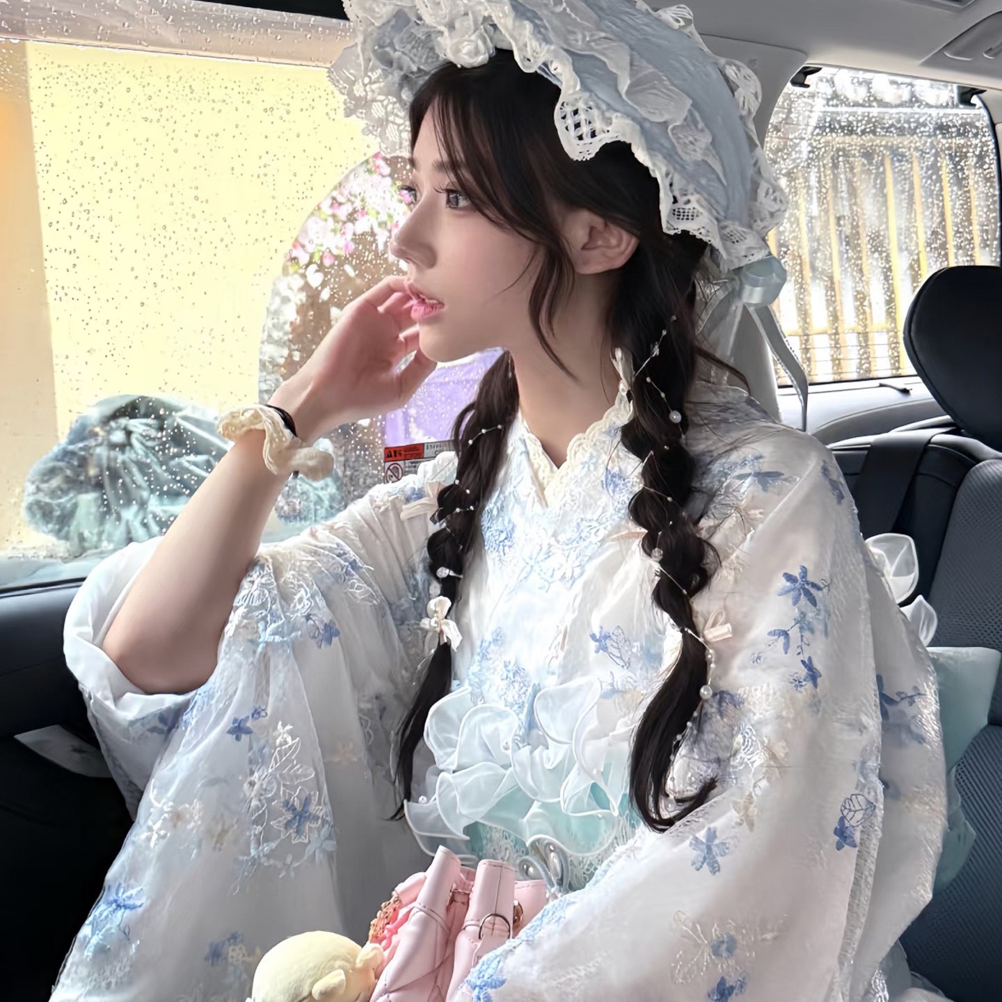 【2026限定new】 浴衣 レディース ブルー 花柄 刺繍浴衣 ホワイト レース 高級感 女性和服 女性浴衣 腰帯 ゆかた