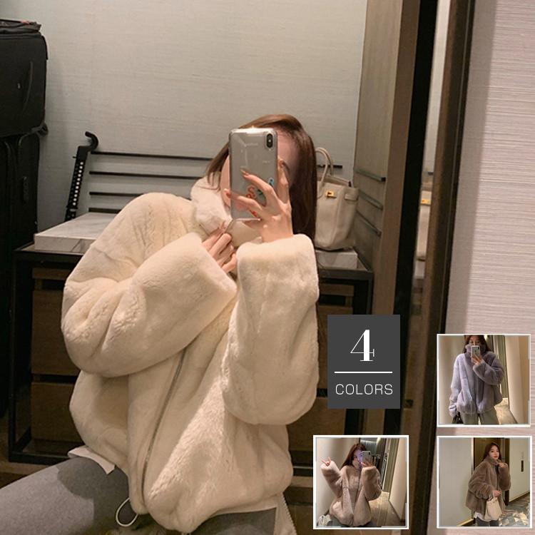 作登場秋冬レディースファーコート毛皮コートレディースコートフェイクファーアウタージャケット　暖かい通勤　レディースアウター