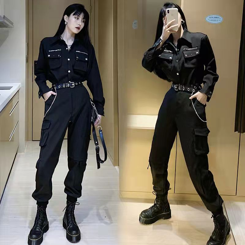 スポーツスーツ2024冬ファッション/ヒップホップ/カジュアルパンツジャケット2点セット20代