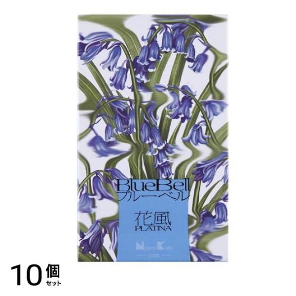 日本香堂 花風 PLATINA プラチナ ブルーベル バラ詰 100g (箱含む重量:約156g) 10個セット