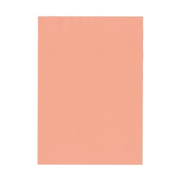 北越コーポレーション 紀州の色上質 A4 Y目 超厚口 サーモン 1箱(800枚：100枚×8冊)