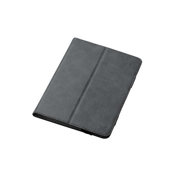 （まとめ） エレコム タブレット汎用ブックタイプケース/スタンダード/ゴム/ソフトレザー/7.08.4inch/ブラック TB-08SGLBK (×2セット)