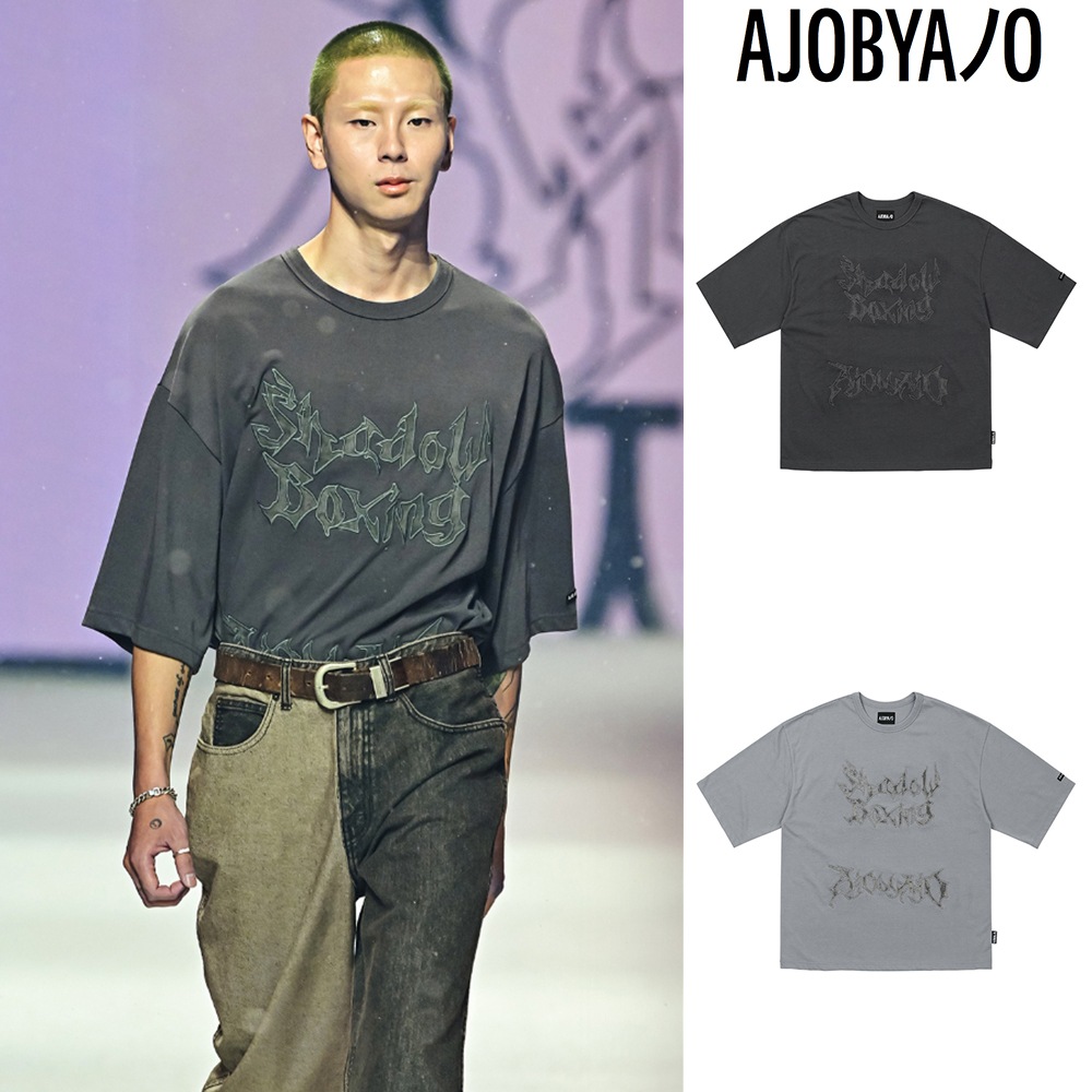 【AJO AJOBYAJO】 Shadow Boxing Applique T-Shirt