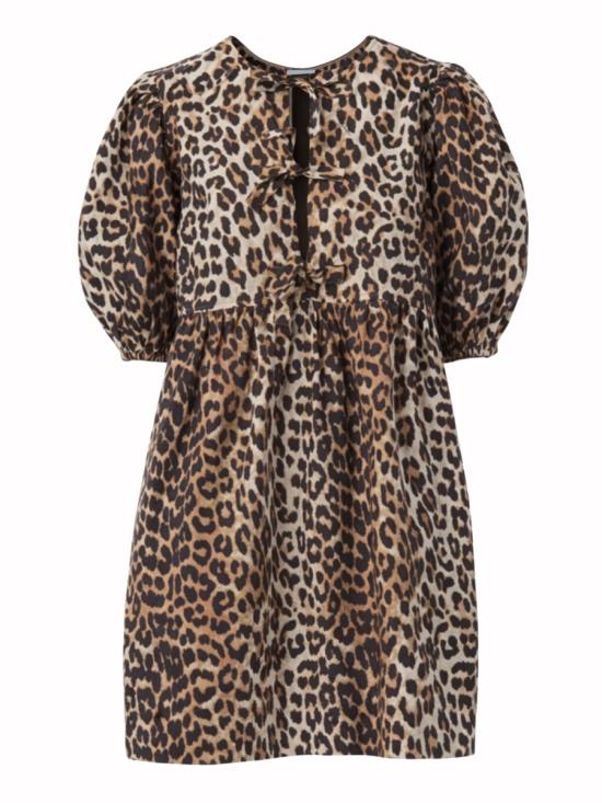 GANNI Women Dresses F9758 943 ANIMALIER