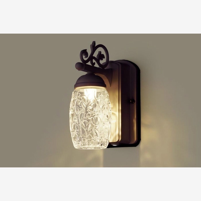 LEDポーチライト 60形 電球色 壁直付型 密閉型 拡散タイプ 防雨型 LGWC80255LE1