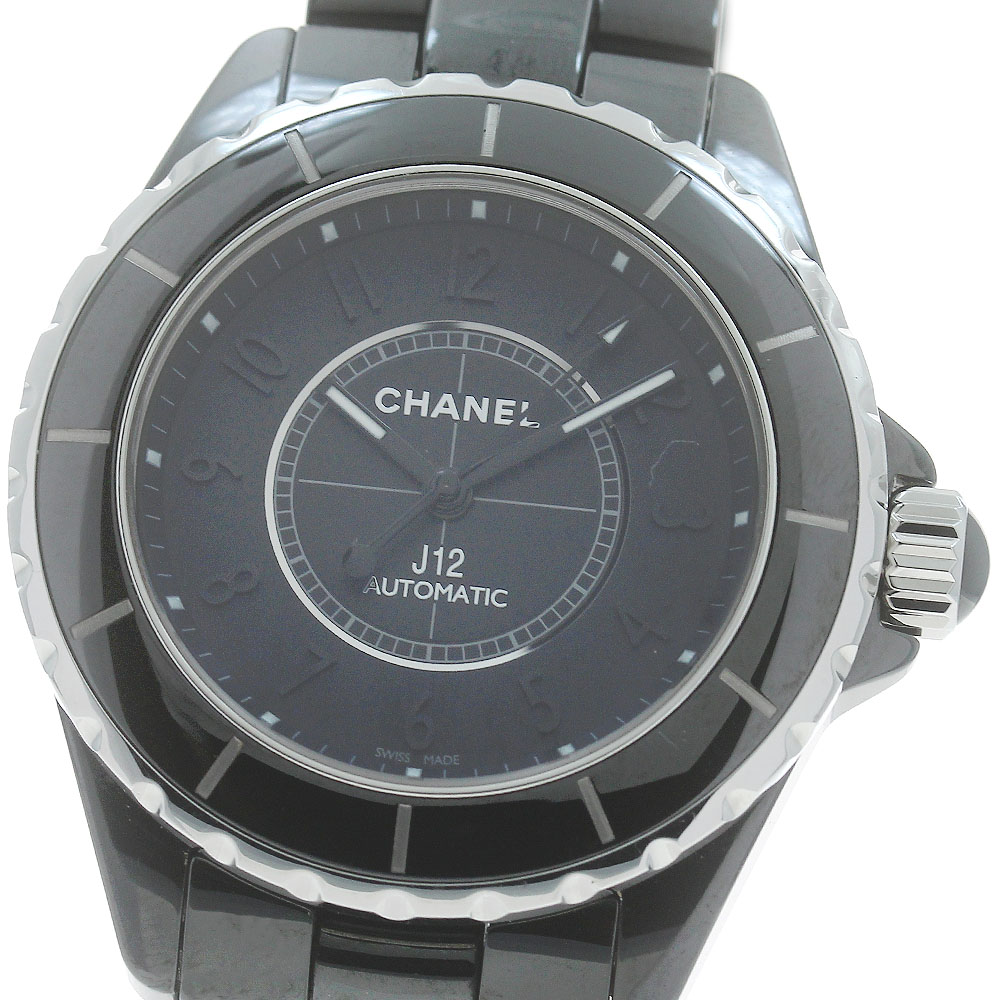 シャネル CHANEL H3829 J12 インテンスブラック 自動巻き メンズ 良品 _877264【中古】
