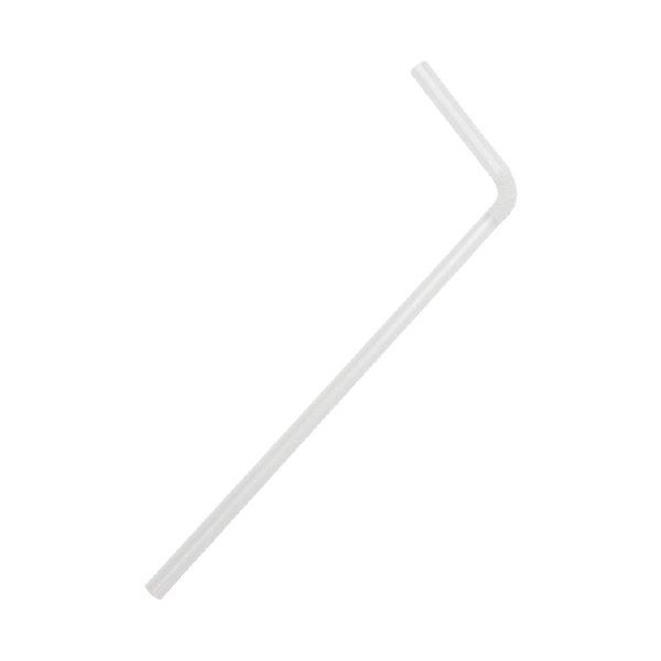 （まとめ）アートナップ フレックスストロー 透明 フィルム包装 500本入 [x5セット]