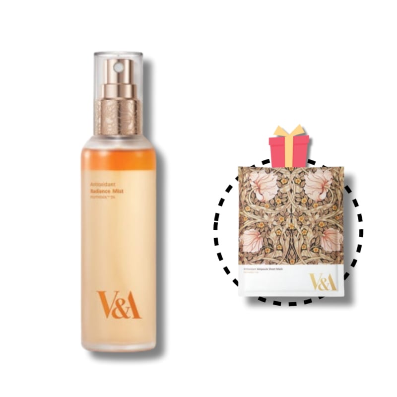 [贈呈セット] アンチオキシダント ラディアンス かける 肌弾力 アンプル ミスト 100ml + GIFT アンチオキシダント アンプル ジョブティケア シート マスク パック 25ml