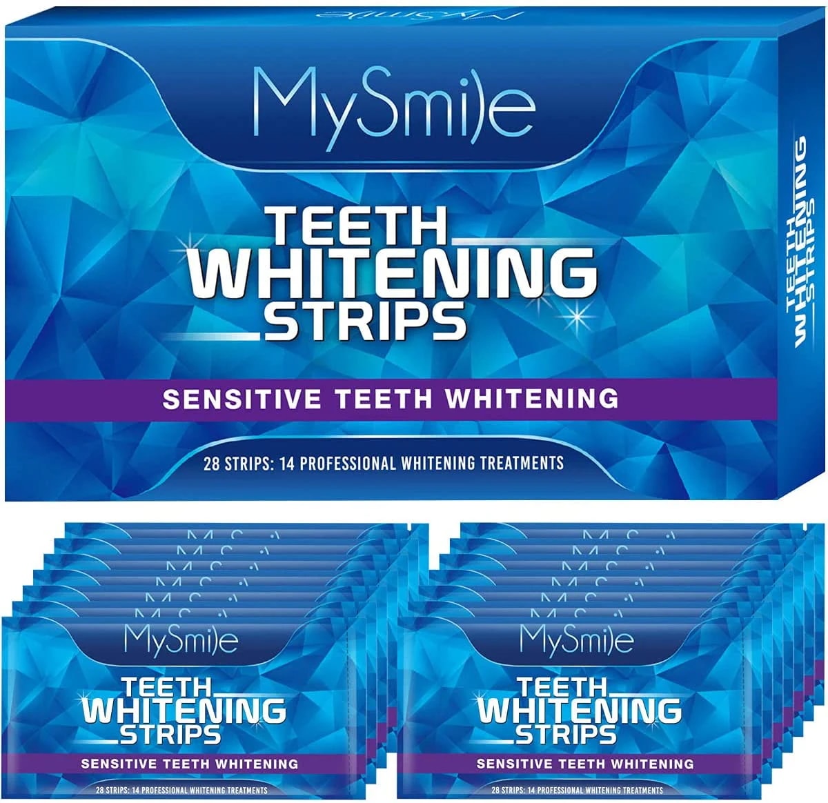 [アメリカプレミアム商品]マイスマイル歯のストリップホワイトストリップ歯のホワイトニ
