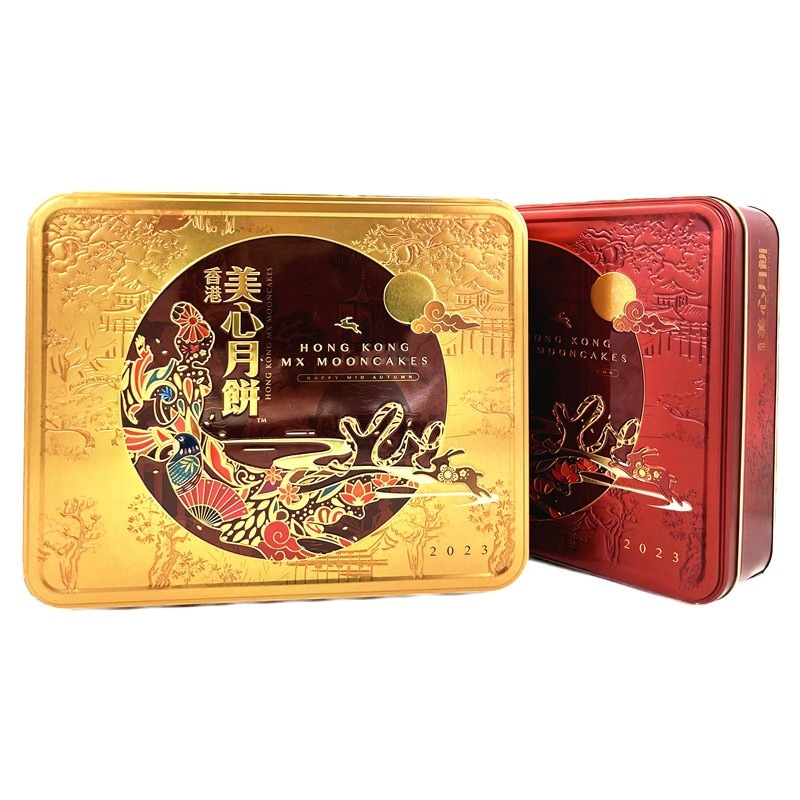 香港輸入マキシム月餅梅/新2025ダブルイエローホワイトロータス餡子五核月餅中秋節ギフトボックス 9,799円