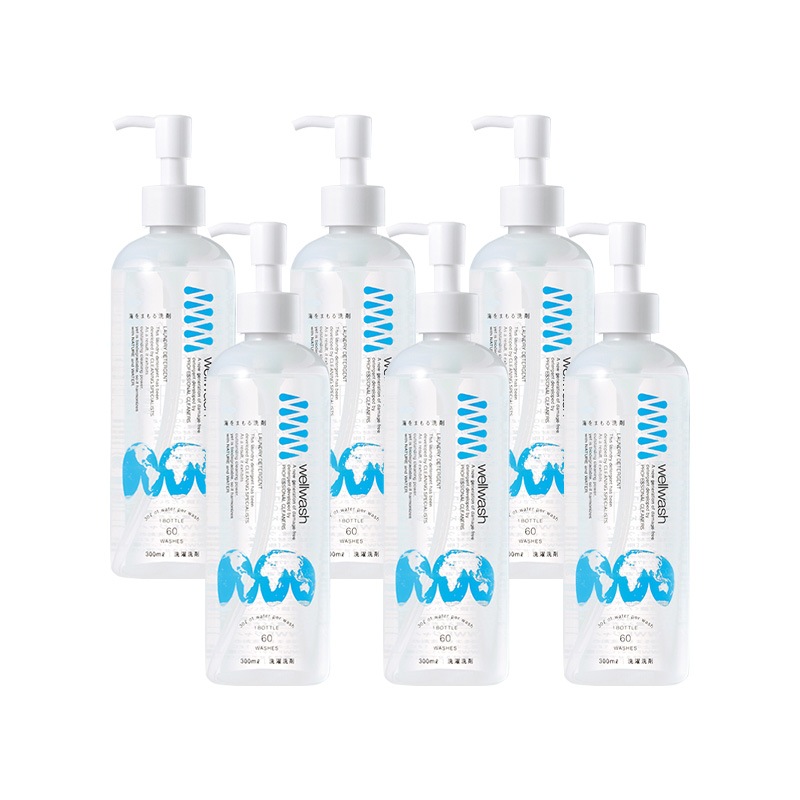 wellwash 海をまもる洗剤 300ml 6本セット 洗濯洗剤 ウェルウォッシュ SDGs キッチン 洗剤