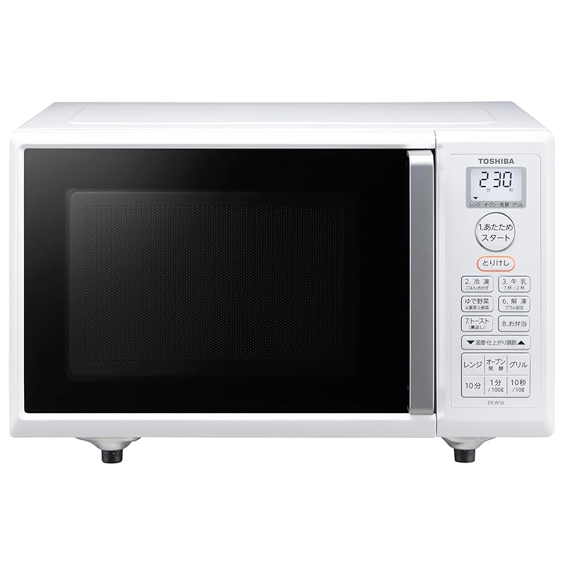 【即納】東芝(TOSHIBA) 電子レンジ オーブンレンジ 一人暮らし 16L フラットテーブル トースト機能付き ホワイト ER-W16(W)