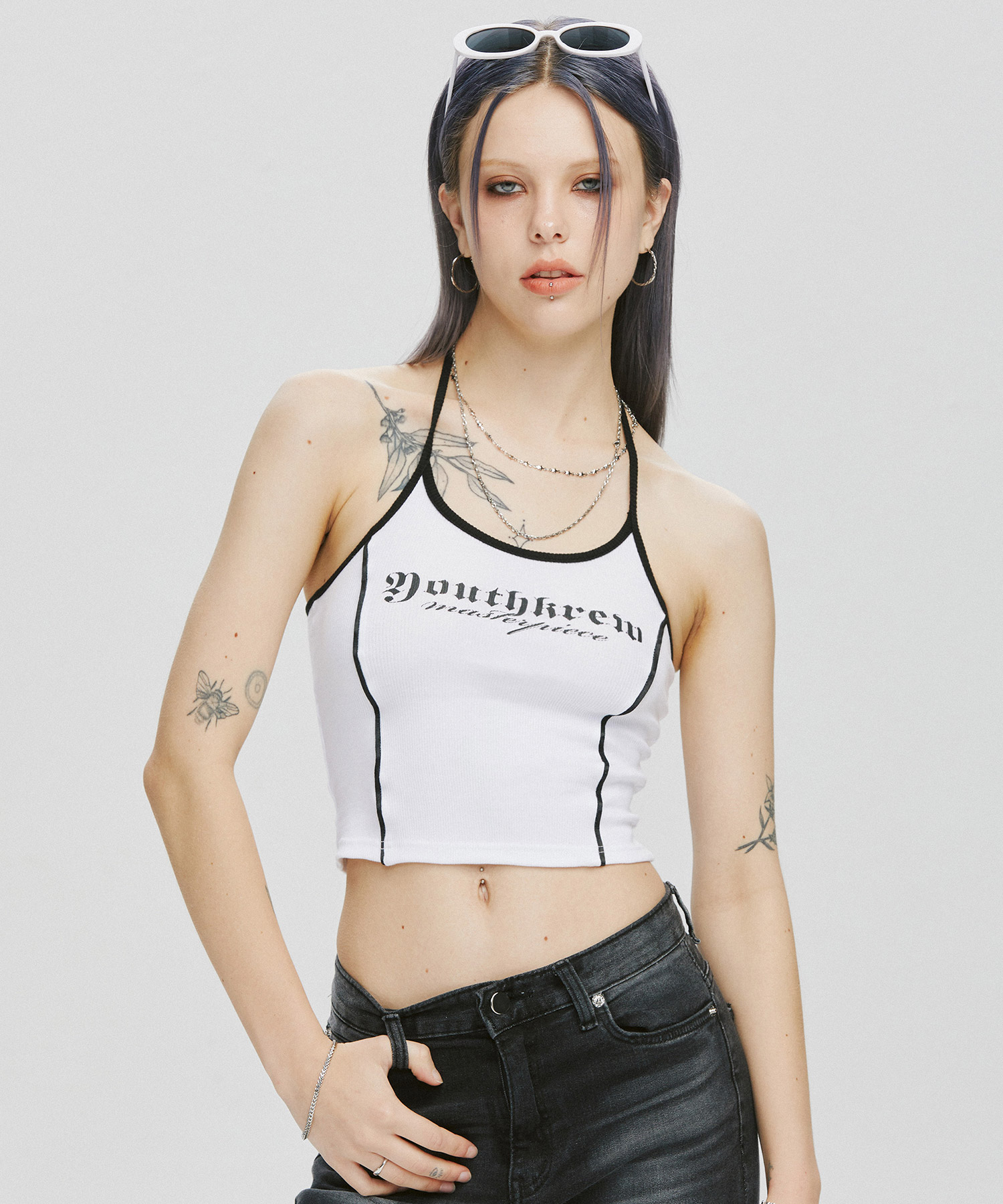 YK Lucy Halterneck Sleeveless-White