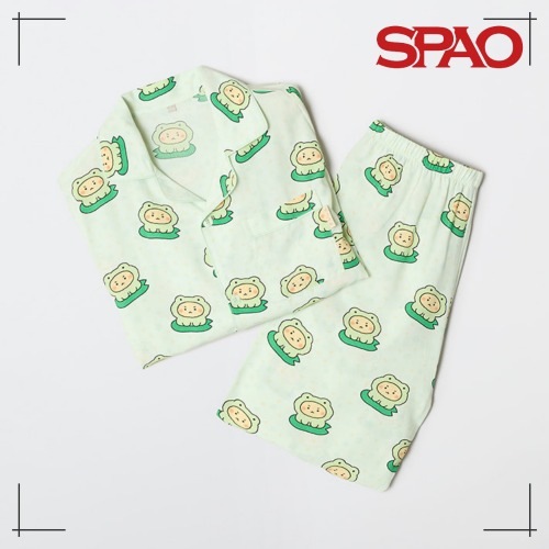 SPAO公式 壊れたクマ マンゴミ 長袖パジャマ (GR)