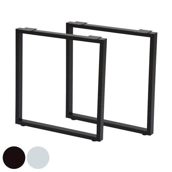 テーブル脚 2本入り 高さ67.2cm ハイタイプ テーブルキッツ ロの字脚 DIY アイアン脚