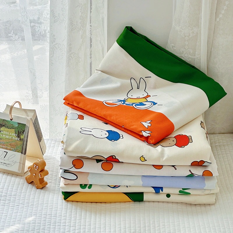 新しい ミッフィー 布団カバーミッフィーうさぎのコットン掛け布団カバーかわいいコットンシングル掛け布団カバーシングルダブル掛け布団カバー