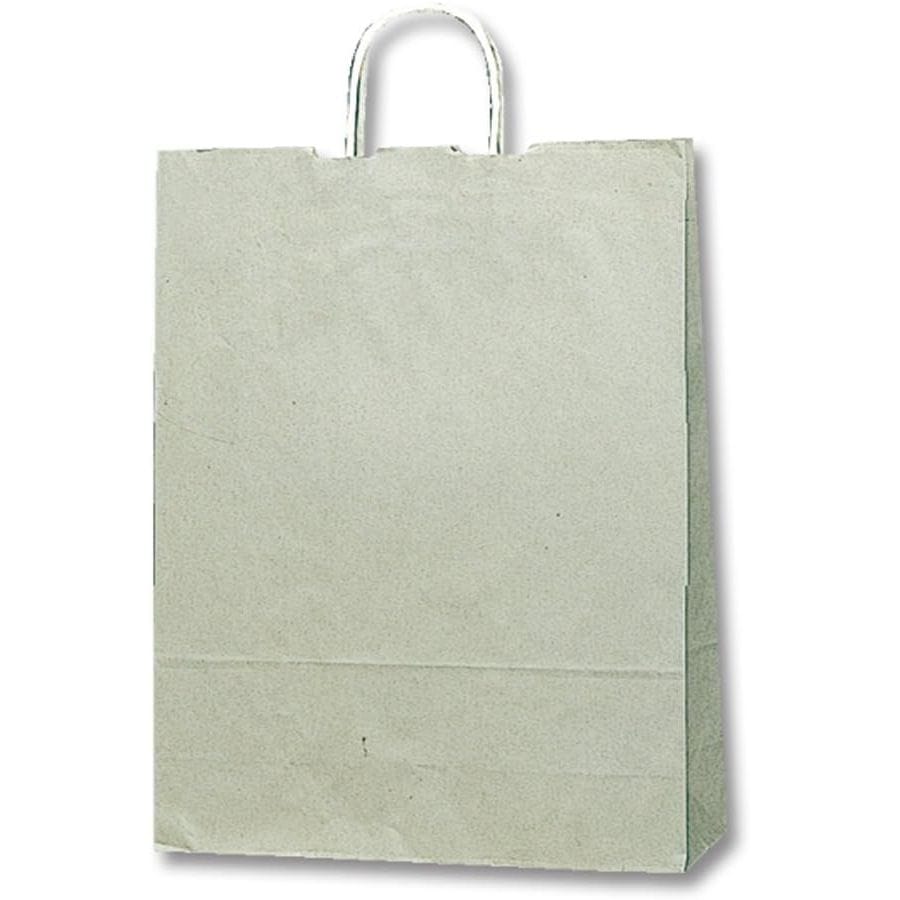 シモジマ HEIKO 手提げ紙袋 25チャームバッグ 25CB 2才 グレー無地 50枚 幅320xマチ115x高410mm 003216000