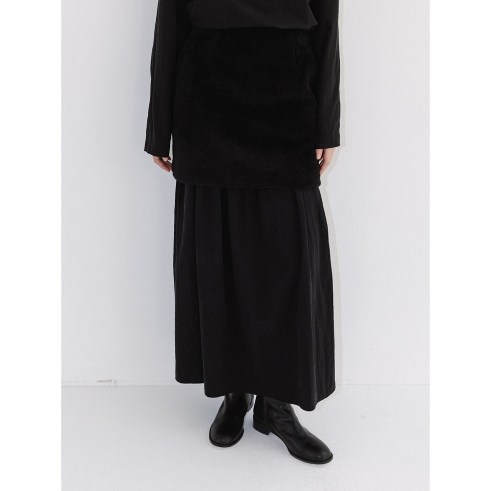 MOIA ファースカート (ブラック)