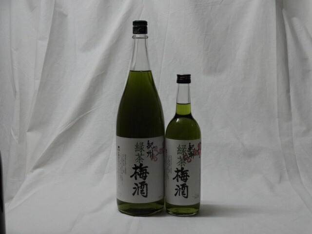 こんな梅酒福袋が欲しかったぁ　2本セット (中野BC 緑茶梅酒)1800ml1本 720ｍｌ1本