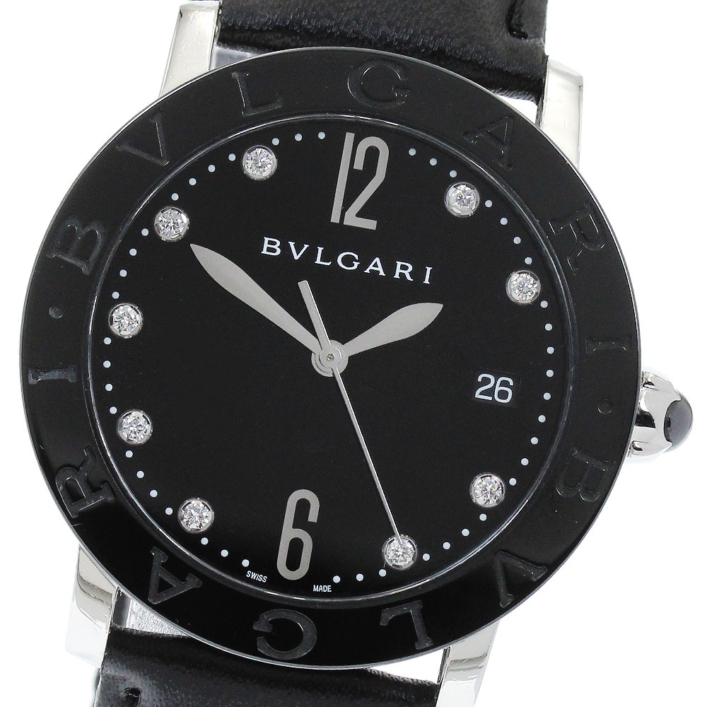 ブルガリ BVLGARI BBL37SC ブルガリブルガリ 9Pダイヤ デイト 自動巻き メンズ _918441【中古】