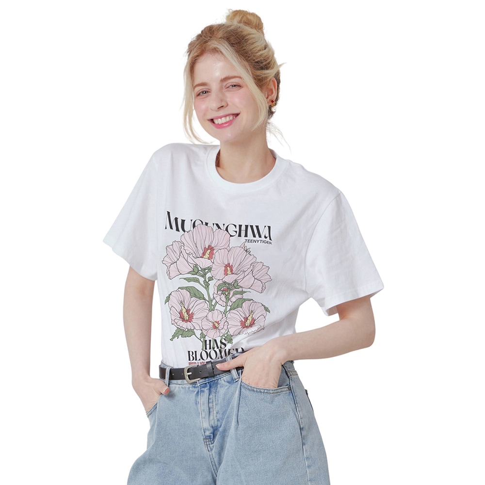 ムグンファグラフィックティーシャツ[ホワイト]