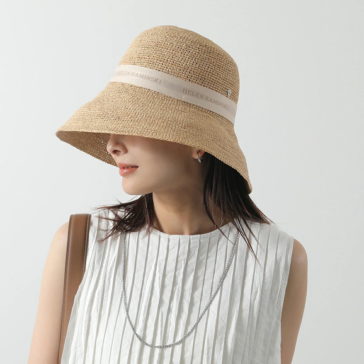 HELEN KAMINSKI ヘレンカミンスキー ラフィアハット PROVENCE LOGO 10 プロヴァンス レディース ロゴ 麦わら 帽子 NATURAL