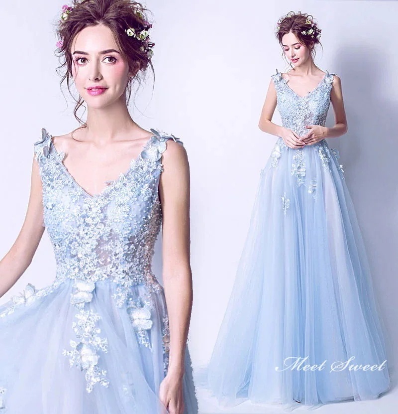 ウェディングドレス ウエディングドレス Ａラインドレス カラードレス 花嫁 演奏会 コンサート 結婚式 イブニングドレス 二次会ドレス 発表会ドレス 青 イベント 演奏会 舞台ドレス ステージ衣装 ラ