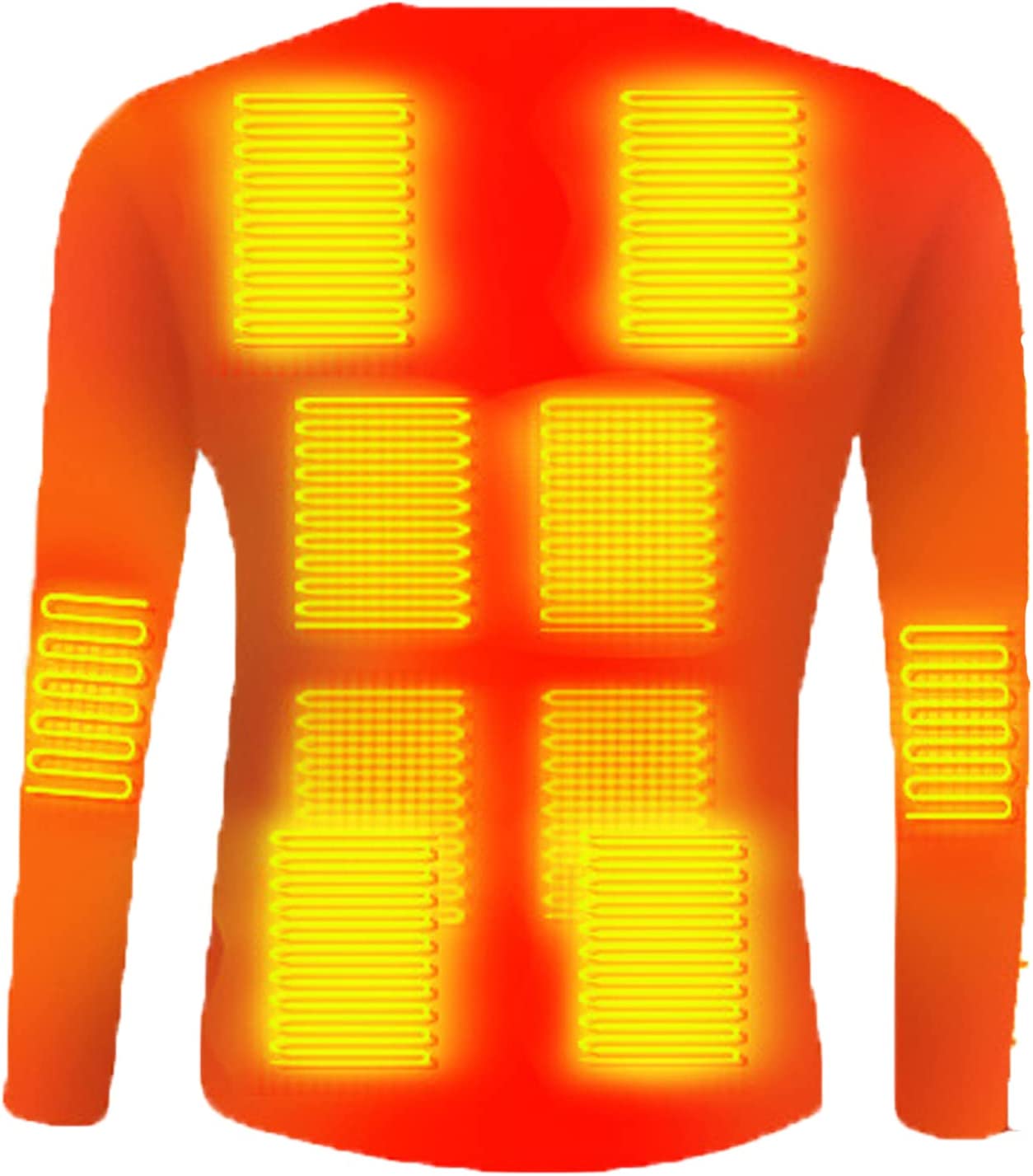 男性用 電熱インナーウェア 上着 USB給電 急速発熱 長袖 5 段温度調整 9,216円