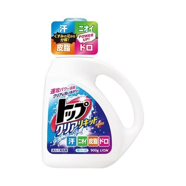 （まとめ） ライオン トップクリアリキッド 本体 900g[x10セット]