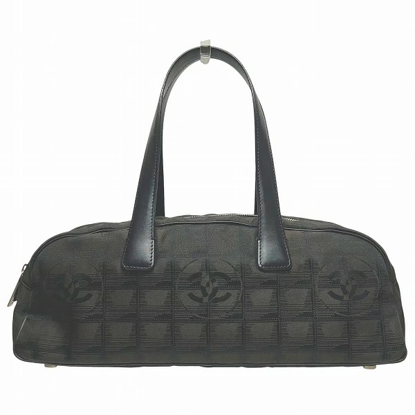 シャネル ニュートラベル A15828 ミニボストン ブラウン バッグ ハンドバッグ 【中古】