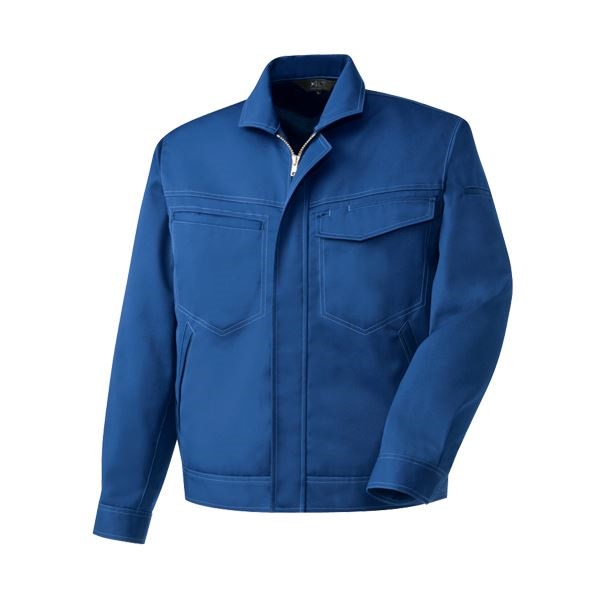 長袖ブルゾン 制電ソフトツイル ブルー LLサイズ（代引不可） まとめ）長袖ブルゾン 制電ソフトツイル ブルー LLサイズ[x3セット]