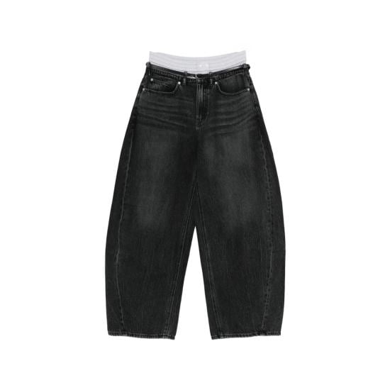 ALEXANDER WANG Women Denim Pants 4DC2264144 015 BLACK