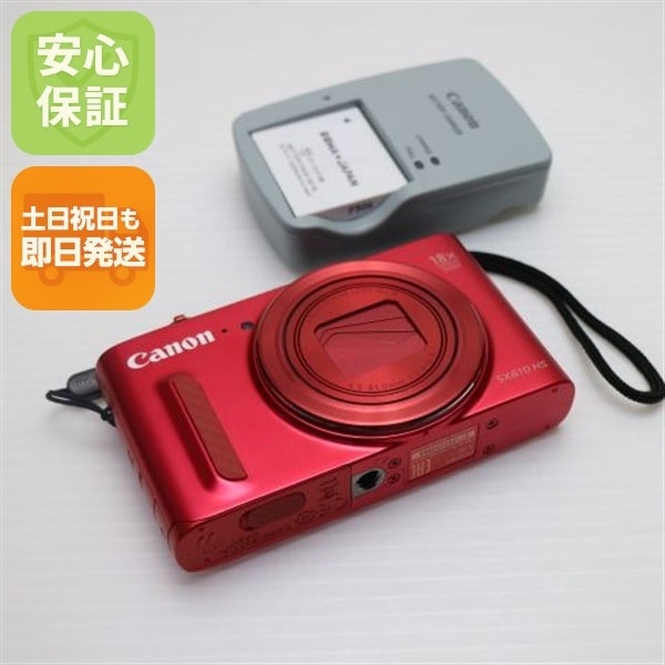 良品PowerShot SX610 HS レッド コンデジ Canon 90